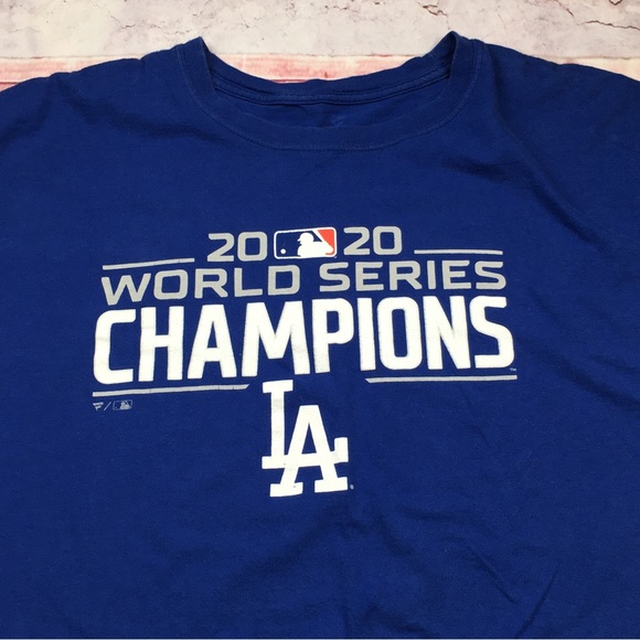 ➡️Fanatics 2020 Los Angeles Dodgers World Champions Tee Men’s Size 4XLarge - Picture 5 of 7